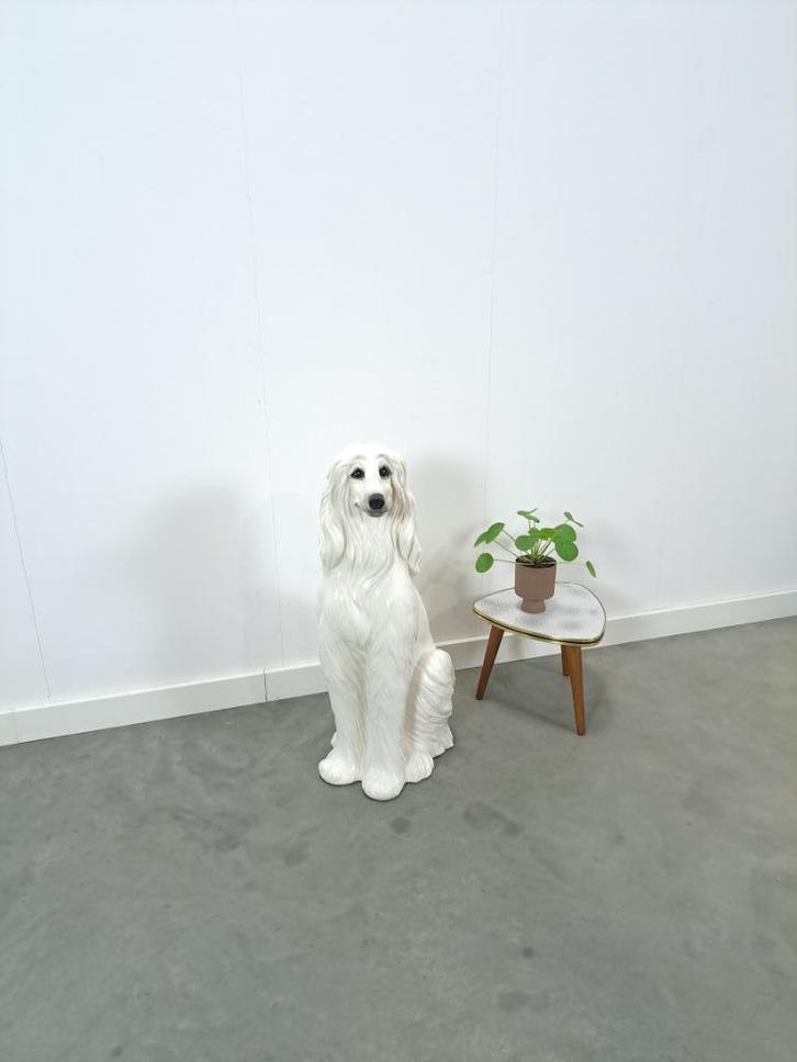 Groot Italiaans keramieken beeld hond vintage, Verzamelen, Beelden en Beeldjes, Gebruikt, Dier, Ophalen of Verzenden