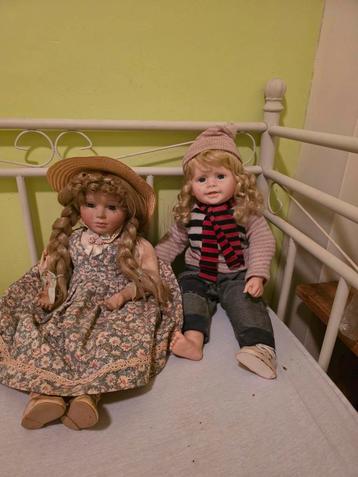 Vintage Porseleinen Poppen Collectie beschikbaar voor biedingen
