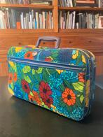 Vintage koffertje flowerpower Bloemenprint made in Korea, Ophalen of Verzenden, Gebruikt