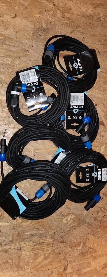 6x Speakon Luidsprekerkabel 10m - Nieuw! beschikbaar voor biedingen