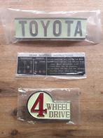 2x Logo/Embleem + Instructieplaat - TOYOTA LANDCRUISER 40, Verzenden