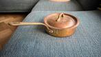 Mauviel koperen sauspan, sauteuse 16cm met deksel, Huis en Inrichting, Keuken | Potten en Pannen, Ophalen, Zo goed als nieuw, Overige materialen