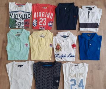 Pakket 11x merk shirt 146/152 jongen zomer beschikbaar voor biedingen