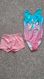 Turnpakje unicorn, Kindermaat 122 t/m 140, Ophalen of Verzenden, Zo goed als nieuw, Turnpak(je)
