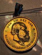 10 gulden Nederland hanger, Willem III, 1877 goud, Postzegels en Munten, Munten | Nederland, Koning Willem III, Losse munt, 10 gulden