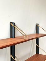 Vintage wandmeubel rek Design Webe teak hout jaren 50/60, Ophalen, Met plank(en), Gebruikt, Minder dan 150 cm
