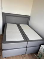 Grijze Swiss Sense Boxspring - Goede staat!, Ophalen, 90 cm, Eenpersoons, Zo goed als nieuw