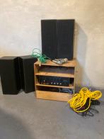 Versterker inclusief speakers en toebehoren, Audio, Tv en Foto, Versterkers en Receivers, Ophalen, Gebruikt