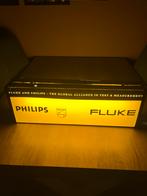 Philips fluke vintage dubbelzijdige lichtbak, Verzamelen, Merken en Reclamevoorwerpen, ., Lichtbak of (neon) lamp, Ophalen of Verzenden