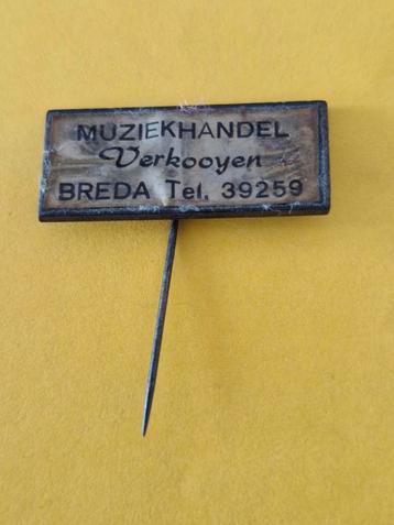 Sp 2028 Vintage Muziekhandel Verkooyen Breda Speldje beschikbaar voor biedingen