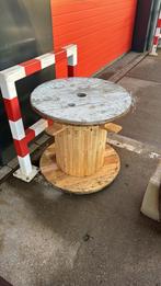 Houten Kabelhaspel / Stroomhaspel - Tafel, Ophalen, Gebruikt, 50 tot 100 cm, Rond