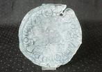 Glazen Schaal met tincraquelé – Alice Rayment, Engeland 1990, Ophalen of Verzenden