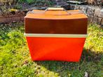Retro Curver Koelbox - Oranje/Bruin, Ophalen, Gebruikt, Koelbox, Koelelement