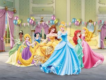 Disney Princess fotobehang, VLIESbehang prinsessen 360x270cm beschikbaar voor biedingen