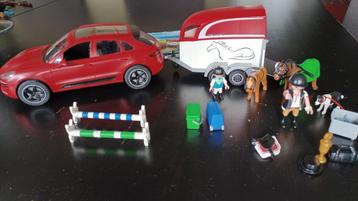 Playmobil 9376 - Porsche met paardetrailer beschikbaar voor biedingen