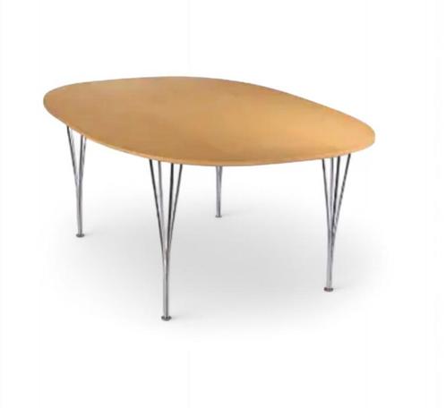 Bruno Mathsson superellipse spanpoot eettafel Fritz Hansen, Huis en Inrichting, Tafelonderdelen, Zo goed als nieuw, 50 tot 100 cm