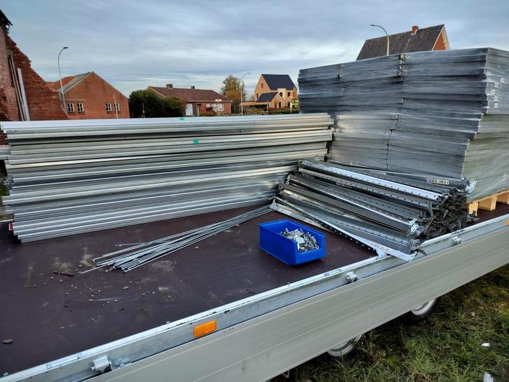 Stalen stapelrekken - legbordstelling, Doe-het-zelf en Verbouw, Steigers, Overige typen, Minder dan 2 meter, Ophalen