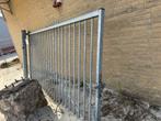 Poort met poeren 2000Hx8000br, Tuin en Terras, Tuinhekken en Hekwerk, Ophalen, Gebruikt, IJzer