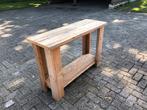 Mooie steigerhouten sidetable, Huis en Inrichting, Tafels | Bijzettafels, Ophalen, Rechthoekig, Hout, 75 cm of meer