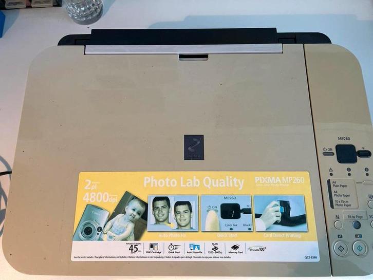 Canon Pixma MP260 Printer/Scanner/Kopieerder, Computers en Software, Printers, Gebruikt, All-in-one, Inkjetprinter, Kleur printen