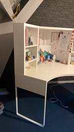 Ikea hoekbureau Micke wit, Huis en Inrichting, Bureaus, Ophalen, Zo goed als nieuw