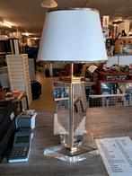 Vintage plexiglas tafellamp gold, Minder dan 50 cm, Ophalen of Verzenden, Zo goed als nieuw