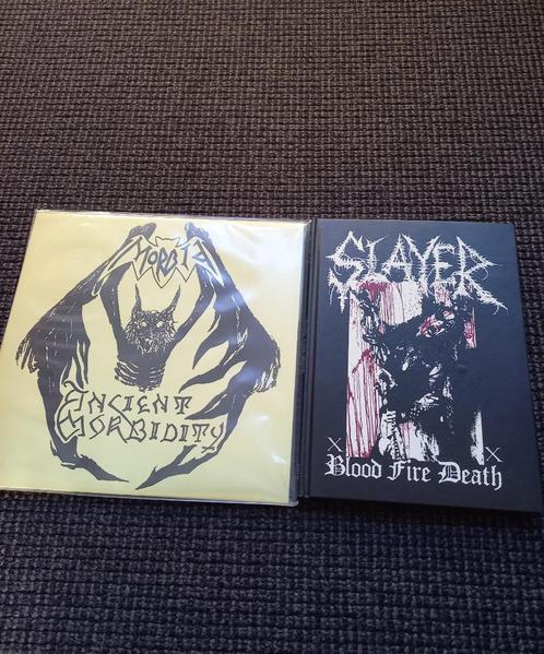 metal muziek vinyl lp Morbid Ancient Morbidity+boek, Cd's en Dvd's, Vinyl | Hardrock en Metal, Zo goed als nieuw, Verzenden
