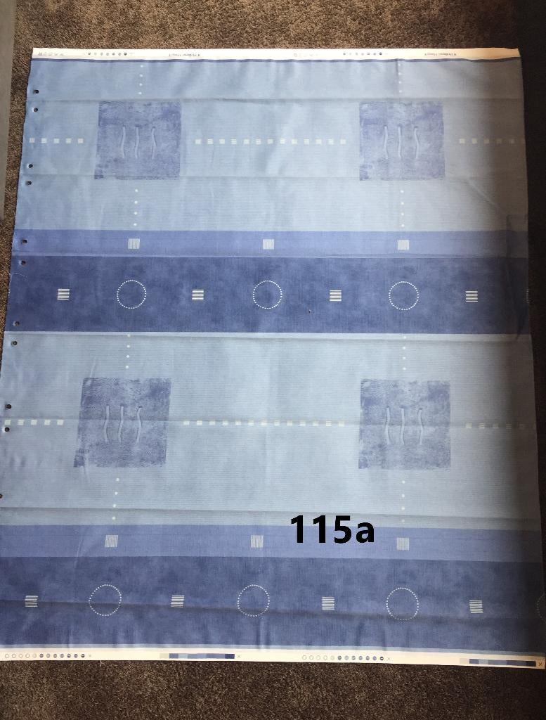 Lap stof blauw 110 x 140 cm Strada gordijnstof, Blauw, Nieuw, Ophalen of Verzenden, 30 tot 120 cm