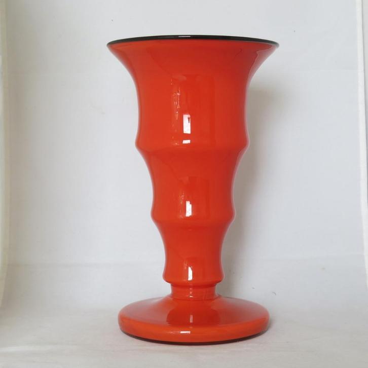 Prachtige boheems glazen vaas, Antiek en Kunst, Antiek | Glas en Kristal, Ophalen of Verzenden