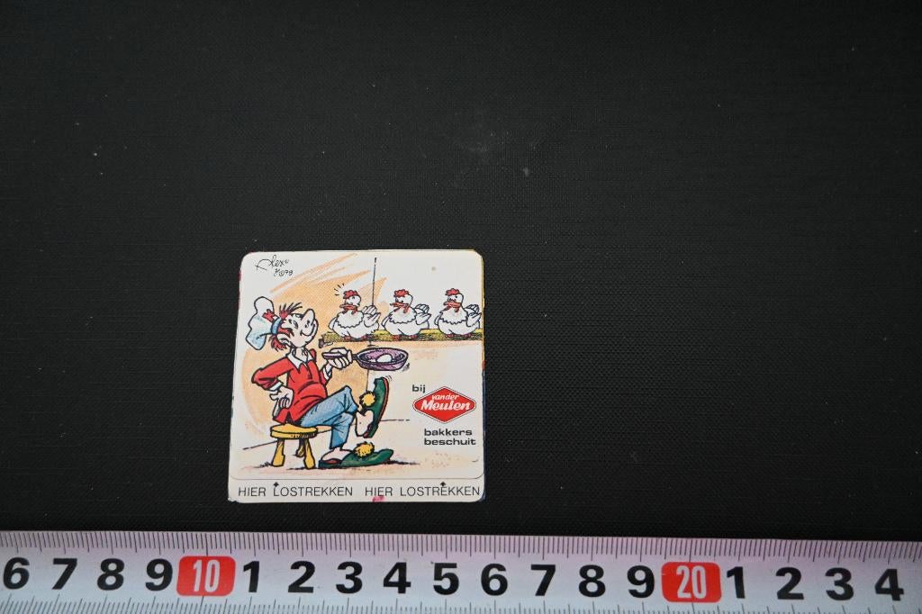 sticker van der meulen bakkersbeschuit strip ei bakken kip, Ophalen, Zo goed als nieuw