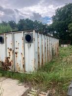 Oude  container waterdicht, Ophalen, Nieuw
