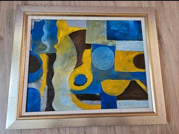 Vladimir Titov abstracte kunst olieverf op bord Titov-13 beschikbaar voor biedingen
