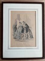 Comte Calisc gravure - Parijse damesmode, Antiek en Kunst, Ophalen