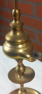 Antiek olielampje, hangend of staand, Antiek en Kunst, Ophalen of Verzenden, Brons