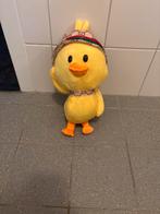 Schattige Gele Knuffel Eend met Hoed, Ophalen of Verzenden, Zo goed als nieuw, Eend