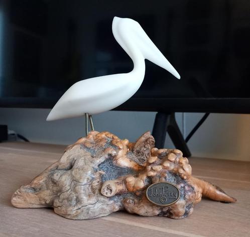 John Perry Art sculptuur beeld met Pelikaan (40), Antiek en Kunst, Kunst | Beelden en Houtsnijwerken, Ophalen of Verzenden