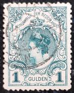 POSTZEGEL NEDERLAND INHULDIGINGSZEGEL 1898, Verzenden, T/m 1940, Gestempeld