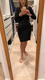 Donkerblauwe kokerrok, maat s, Kleding | Dames, Blauw, Ophalen of Verzenden, Zo goed als nieuw, Knielengte