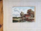 Olieverfschilderij Hollands Landschap, Antiek en Kunst, Ophalen of Verzenden