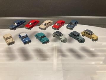 Fleischmann auto modellen DKW, 2CV, MB190, MB600 beschikbaar voor biedingen