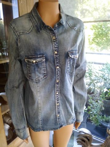 SUMMUM BLUE DAZE, OVERHEMDBLOUSE, MAAT 40. beschikbaar voor biedingen