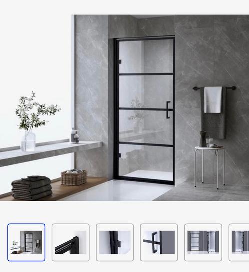Douchedeur matzwart Mawialux model New York 80x190, Huis en Inrichting, Badkamer | Complete badkamers, Nieuw, Ophalen