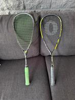 Squash rackets met verschillende kleur ballen, Sport en Fitness, Squash, Ophalen of Verzenden, Zo goed als nieuw, Racket, Met hoes