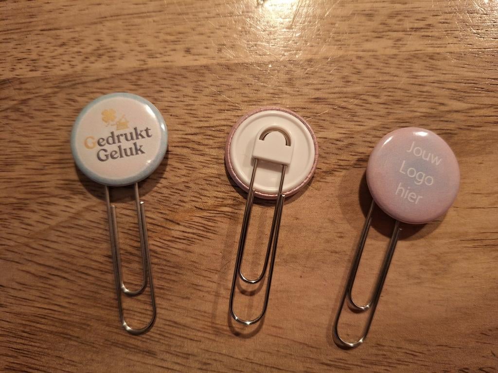 Gepersonaliseerde paperclip button - Boekenlegger, Verzamelen, Ophalen of Verzenden