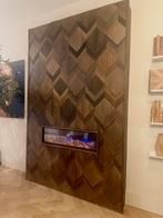 Showroommodel Cinewall met haard en Wonderwall Studios hout, Ophalen, Nieuw, Inbouwhaard, Elektrische haard