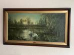 Trelony Schilderij: Zwanen op het Water, Antiek en Kunst, Ophalen