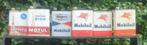Olieblikken Motul & Mobiloil, Ophalen of Verzenden