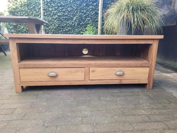 Televisiekast / televisiemeubel teak hout, Huis en Inrichting, Kasten | Televisiemeubels, Gebruikt, Minder dan 100 cm, 50 tot 100 cm