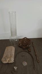 Antieke olielamp onderdelen, Antiek en Kunst, Ophalen of Verzenden