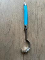 Laguiole kaaskruller RVS met blauw heft, Ophalen of Verzenden, Zo goed als nieuw, Rvs of Chroom